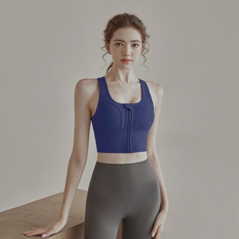 Ženski sportski set grudnjaka i veste za jogu i trčanje – poliester, brzo sušenje, prozračan, odvodi vlagu, uski kroj, s umetkom za prsni dio
