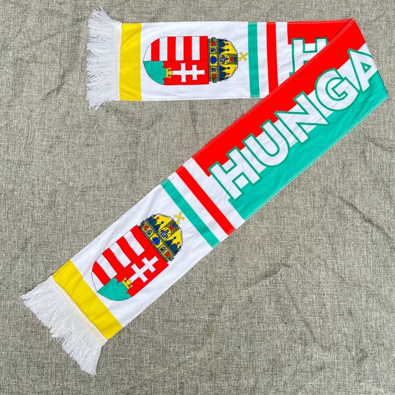 Nogometni navijački šal - Materijal: tanak pamuk; Prilagodba: Da; Otisnuto logo; Porijeklo: Guangzhou; Sport: Nogomet