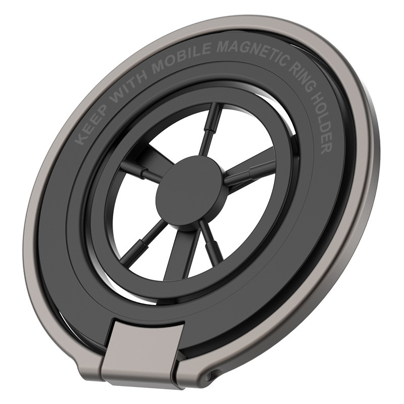 Suport magnetic dublu pentru telefon, staționare de birou pliabilă, aliaj, design universal, personalizabil