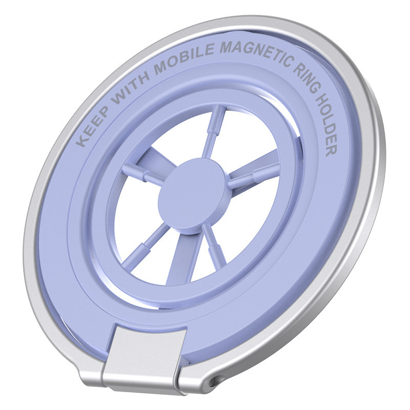 Suport magnetic dublu pentru telefon, staționare de birou pliabilă, aliaj, design universal, personalizabil