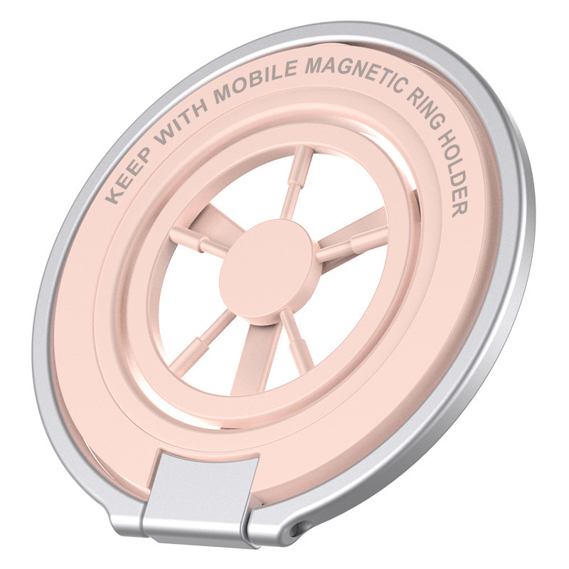 Suport magnetic dublu pentru telefon, staționare de birou pliabilă, aliaj, design universal, personalizabil