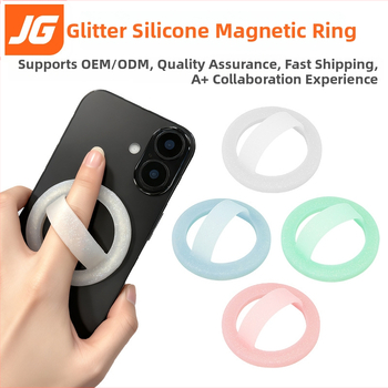 Mágneses Telefon Gyűrűtartó Szilikonból, Univerzális, Testreszabható