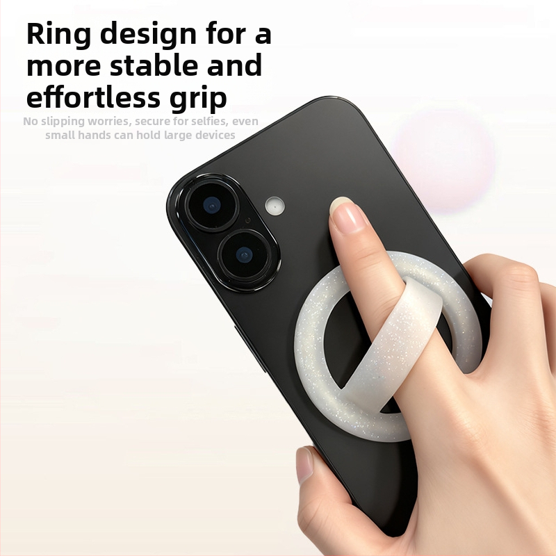 Mágneses Telefon Gyűrűtartó Szilikonból, Univerzális, Testreszabható
