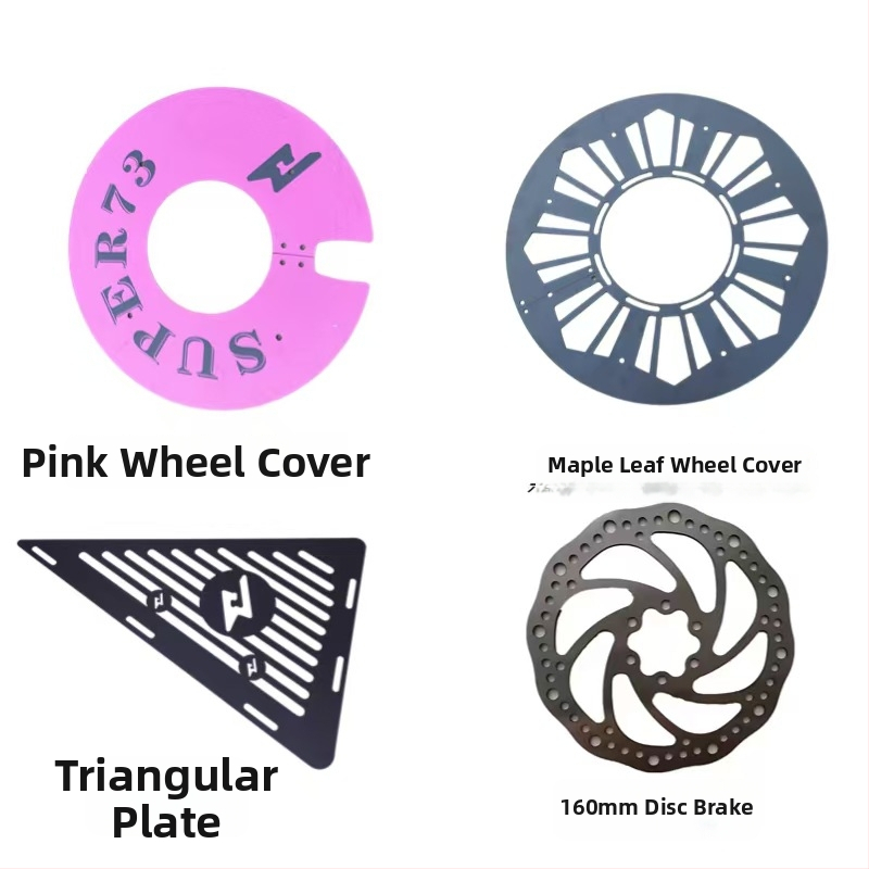 Košík na elektrický bicykel s uzavretým ochranným krytom kolies, kovová konštrukcia, kompatibilný so Super73 S1/S2/Y1/RX