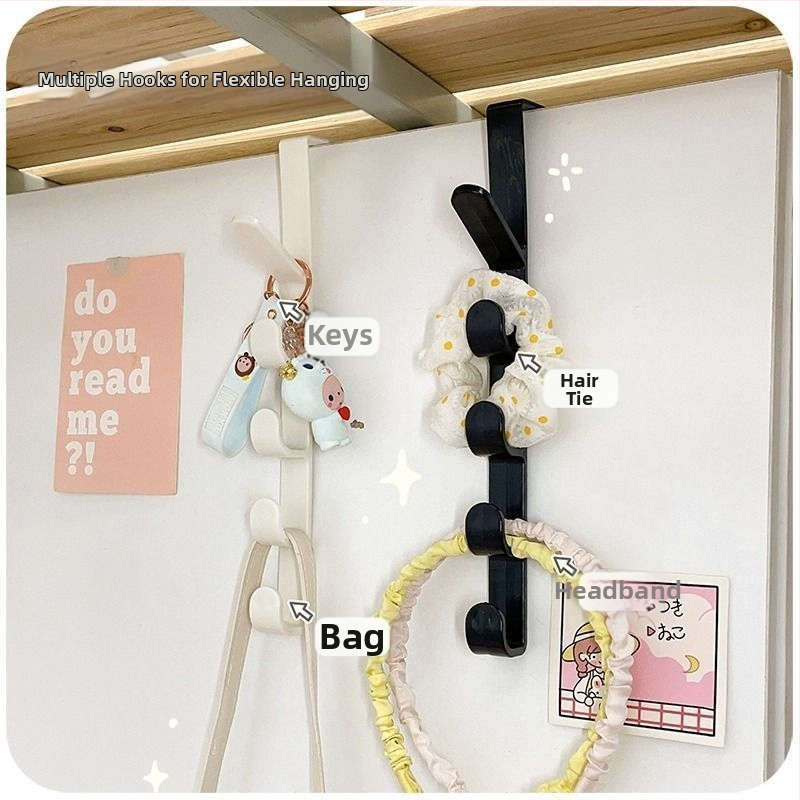 Дверна закачалка за дрехи, без пробив, ABS смола, модерен минималистичен дизайн, капацитет 3–5 кг, NZ-48542