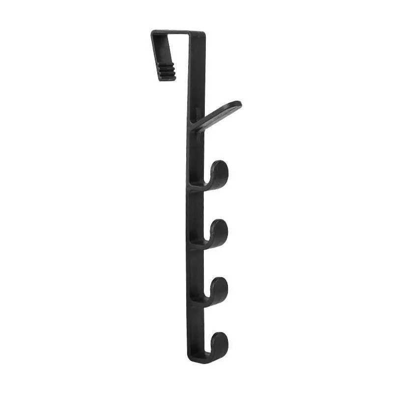 Дверна закачалка за дрехи, без пробив, ABS смола, модерен минималистичен дизайн, капацитет 3–5 кг, NZ-48542