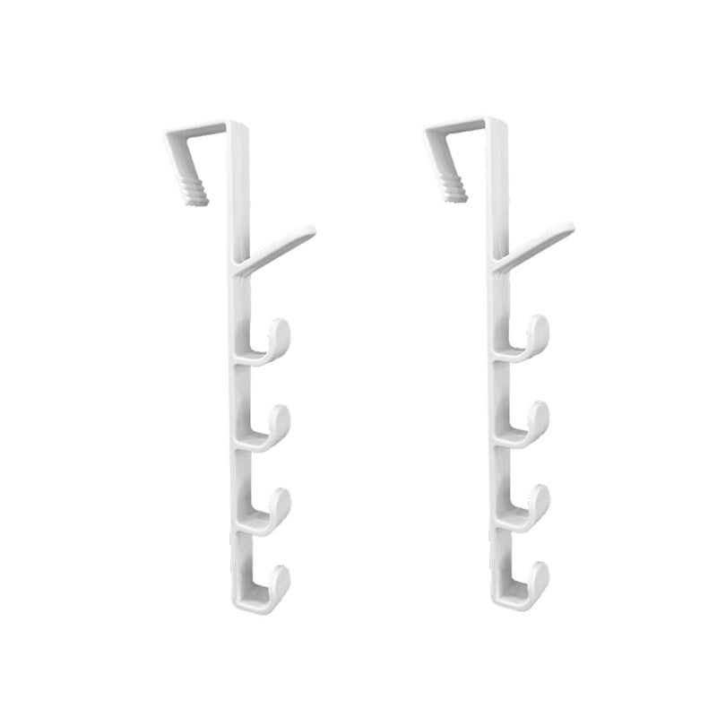 Дверна закачалка за дрехи, без пробив, ABS смола, модерен минималистичен дизайн, капацитет 3–5 кг, NZ-48542