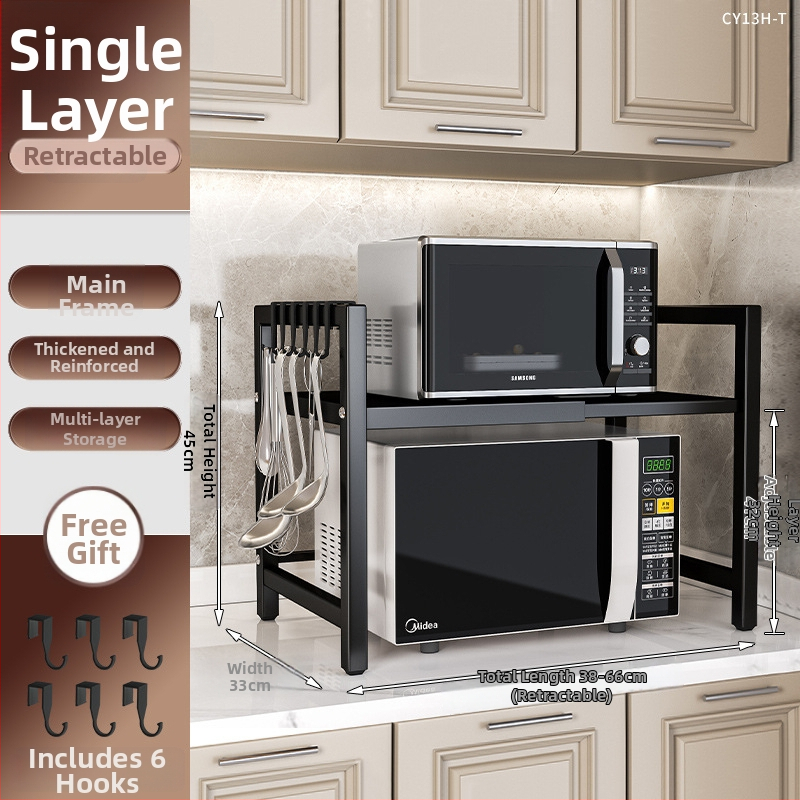 Vytiahnuteľný kuchynský regál na skladovanie, dvojposchodový, kov, model CY11, moderný minimalistický štýl, prispôsobiteľné podľa výkresov