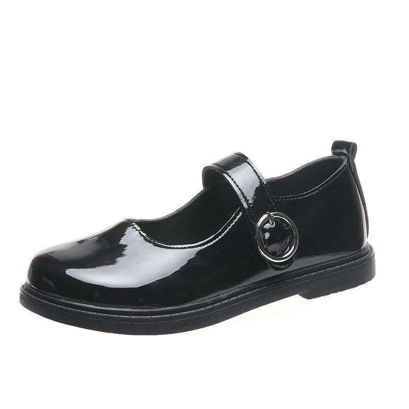 Ženske ravne cipele, okrugli vrh, PU gornji dio, srednja visina, Velcro zatvarač, korejski stil