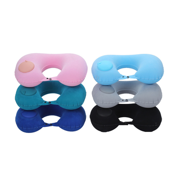 U-oblikovani napuhivački jastuk za putovanja, PVC, debljina 20 mm, težina 100 g, model: U-oblik, stil: moderni minimalizam