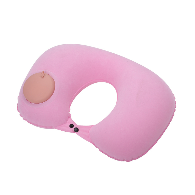 U-oblikovani napuhivački jastuk za putovanja, PVC, debljina 20 mm, težina 100 g, model: U-oblik, stil: moderni minimalizam