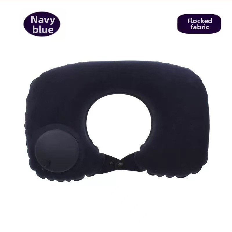 U-oblikovani napuhivački jastuk za putovanja, PVC, debljina 20 mm, težina 100 g, model: U-oblik, stil: moderni minimalizam