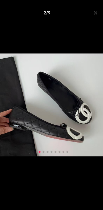 Balerini pentru femei cu vârf rotund, exterior din Super fiber, talpă din cauciuc, toc mic (<3 cm)