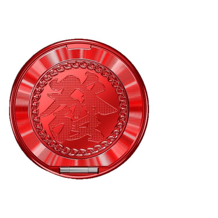 Prindere pentru telefon cu inel și suport rotativ, model universal, plastic + metal, fixare adezivă și pliere, anti-șoc