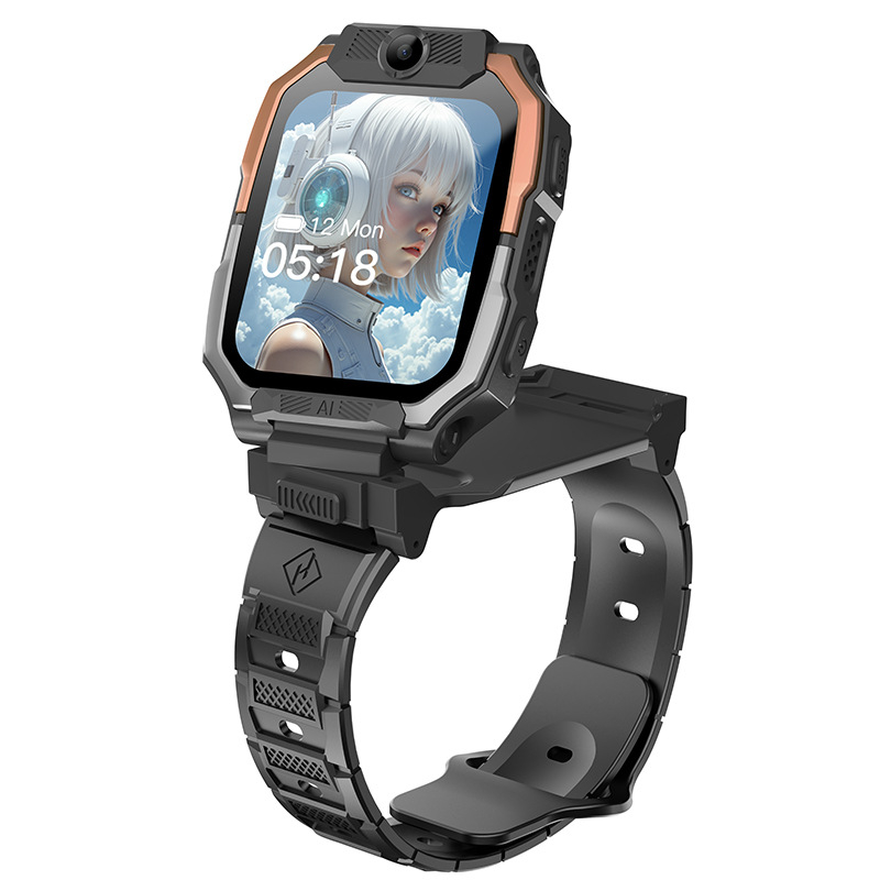 AS08H Έξυπνο παιδικό ρολόι-τηλέφωνο με 4G, βιντεοκλήσεις, τοποθεσία GPS, κάμερα 1.3MP