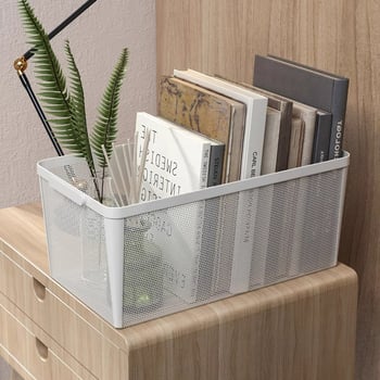 Coș de depozitare dreptunghiular din oțel carbon pentru gustări și uz general – design modern minimalist