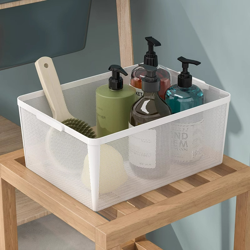 Coș de depozitare dreptunghiular din oțel carbon pentru gustări și uz general – design modern minimalist