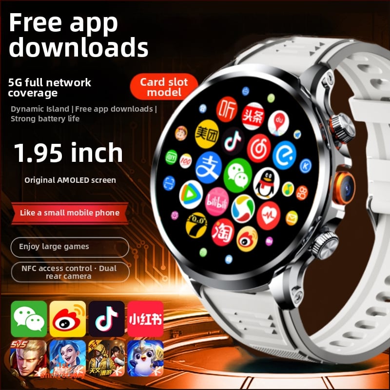 Pametni sat sa slotom za SIM karticu, kružni brojčanik, kamera, brojanje koraka, mjerenje otkucaja srca