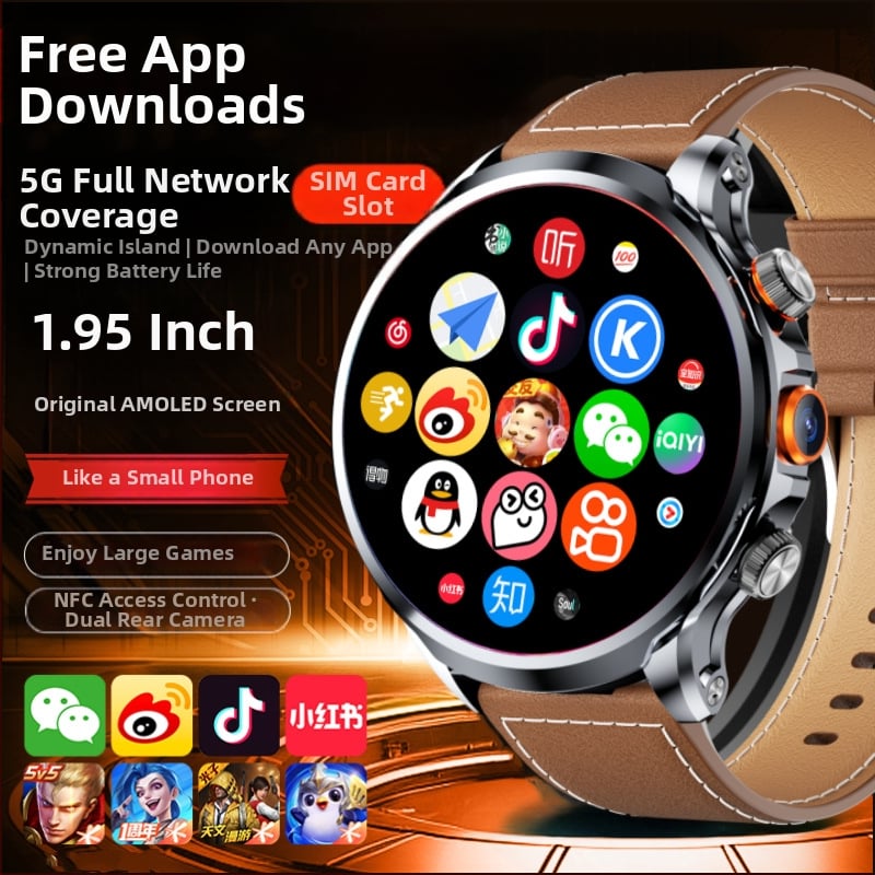 Pametni sat sa slotom za SIM karticu, kružni brojčanik, kamera, brojanje koraka, mjerenje otkucaja srca