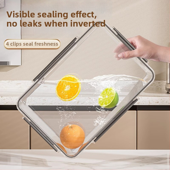 HAIPU Пластмасова кутия за съхранение на пресни продукти – прост и модерен дизайн, 1 бр., запазва свежестта и осигурява уплътнение