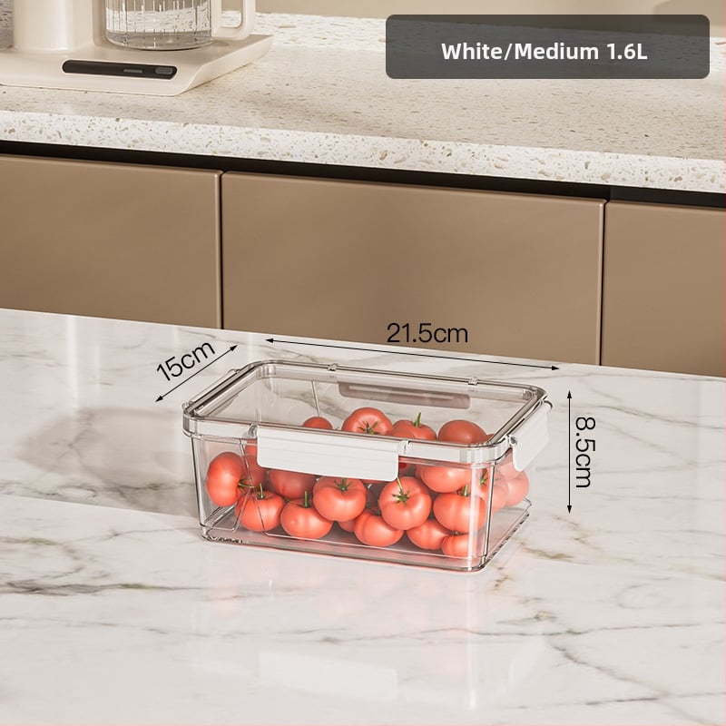 HAIPU Пластмасова кутия за съхранение на пресни продукти – прост и модерен дизайн, 1 бр., запазва свежестта и осигурява уплътнение