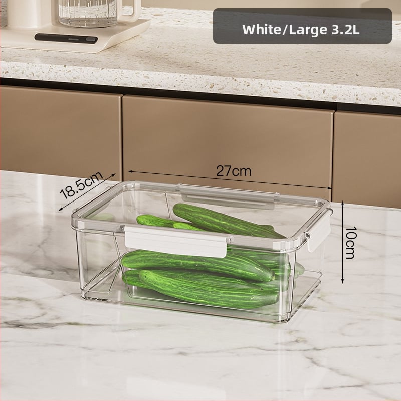 HAIPU Пластмасова кутия за съхранение на пресни продукти – прост и модерен дизайн, 1 бр., запазва свежестта и осигурява уплътнение