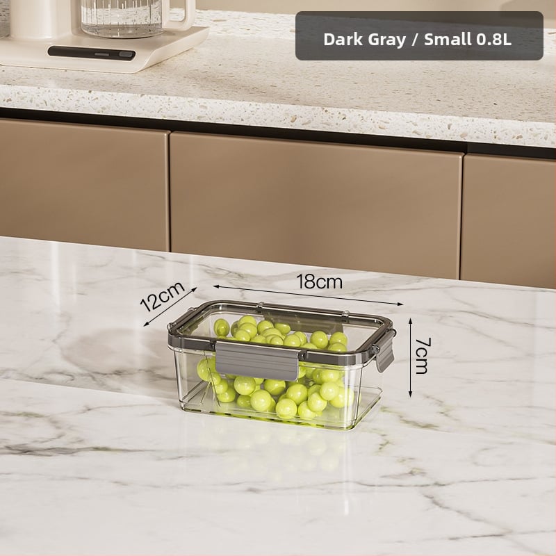 HAIPU Пластмасова кутия за съхранение на пресни продукти – прост и модерен дизайн, 1 бр., запазва свежестта и осигурява уплътнение