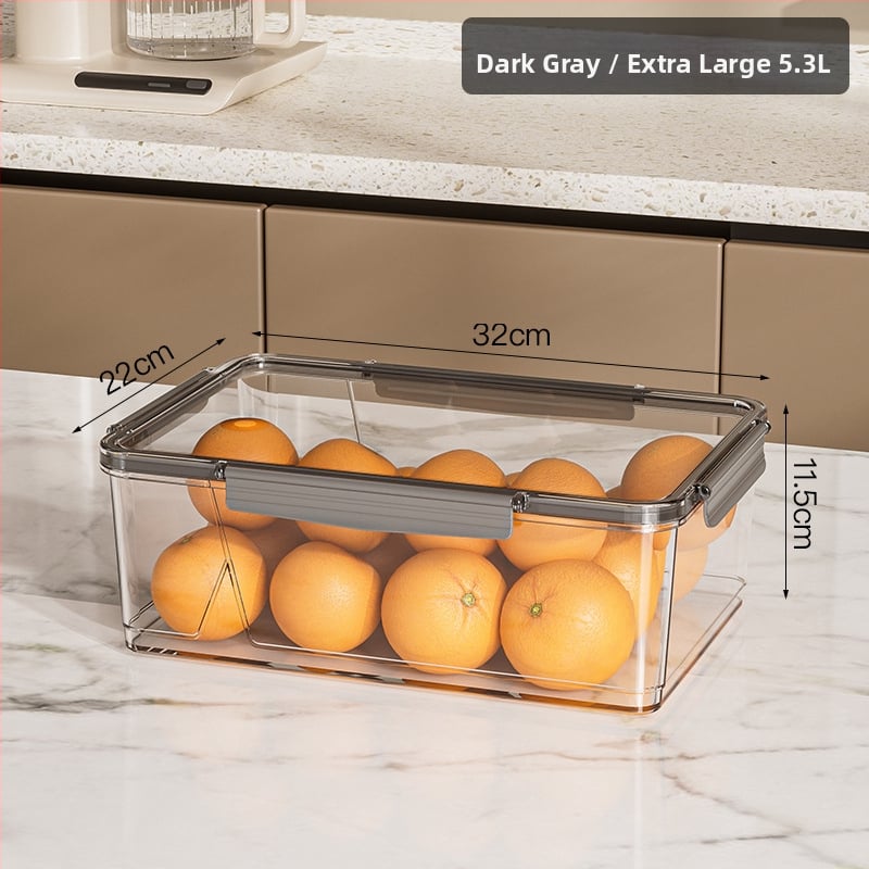 HAIPU Пластмасова кутия за съхранение на пресни продукти – прост и модерен дизайн, 1 бр., запазва свежестта и осигурява уплътнение