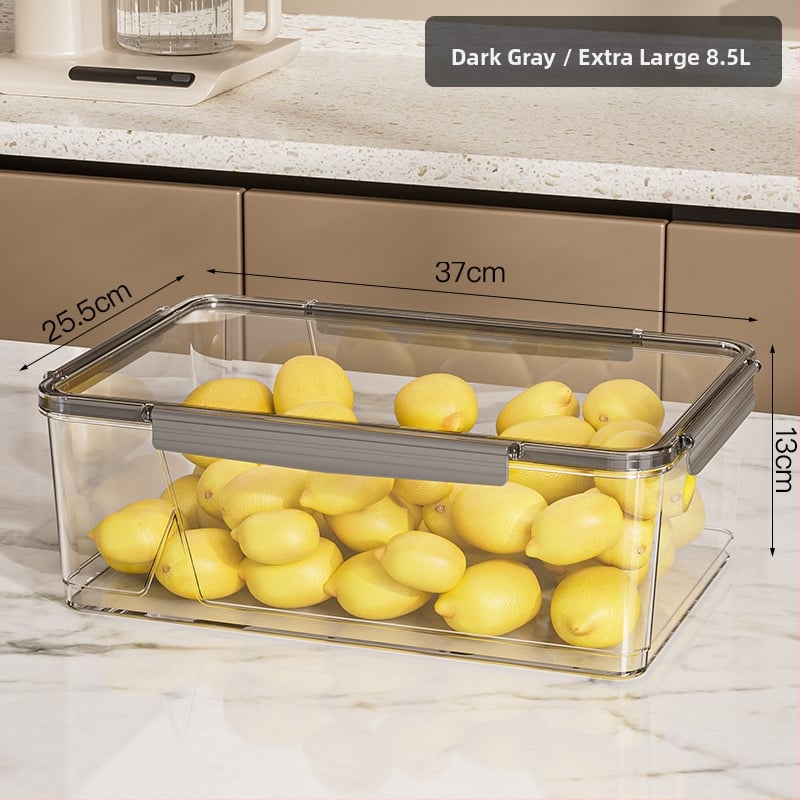 HAIPU Пластмасова кутия за съхранение на пресни продукти – прост и модерен дизайн, 1 бр., запазва свежестта и осигурява уплътнение