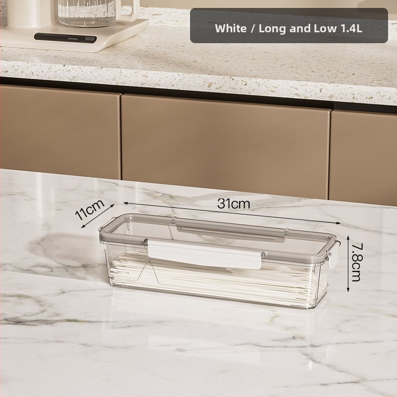 HAIPU Пластмасова кутия за съхранение на пресни продукти – прост и модерен дизайн, 1 бр., запазва свежестта и осигурява уплътнение