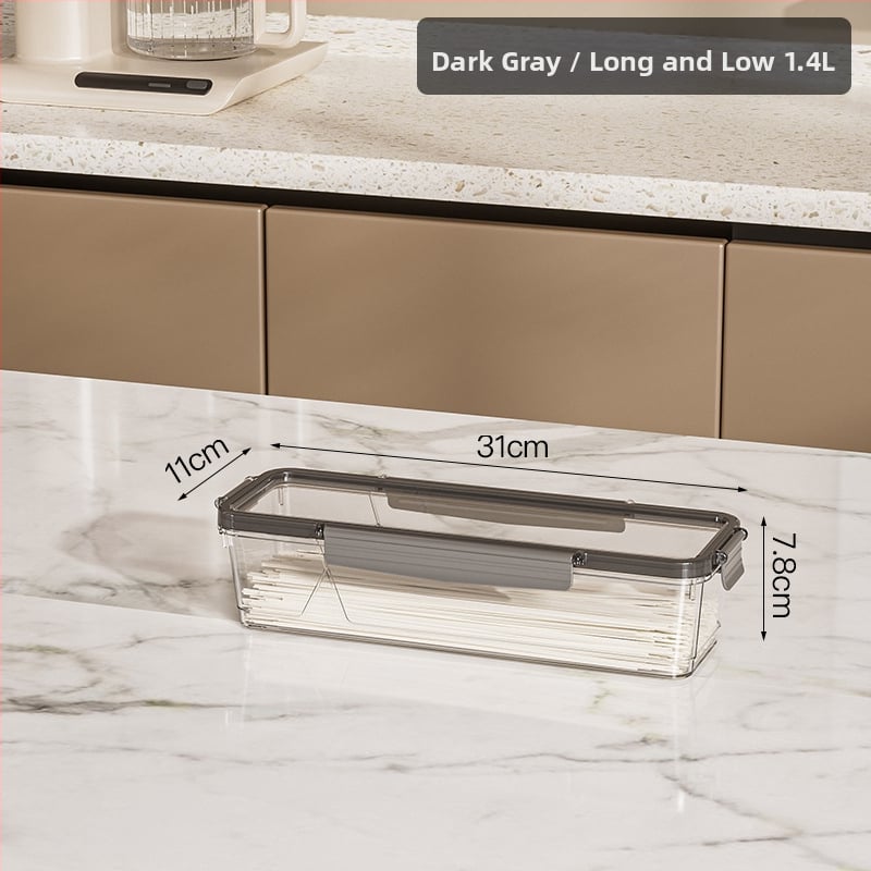 HAIPU Пластмасова кутия за съхранение на пресни продукти – прост и модерен дизайн, 1 бр., запазва свежестта и осигурява уплътнение