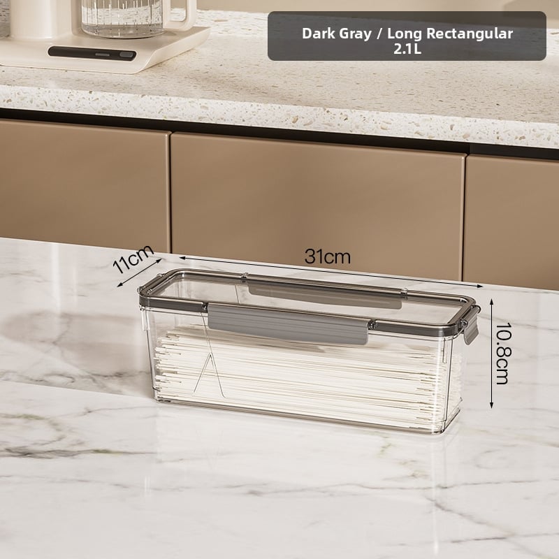 HAIPU Пластмасова кутия за съхранение на пресни продукти – прост и модерен дизайн, 1 бр., запазва свежестта и осигурява уплътнение