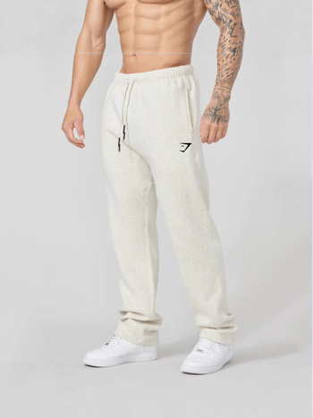 Pantaloni sport pentru bărbați, croială slim, imprimeu, talie medie, închidere cu șnur, 95% poliester