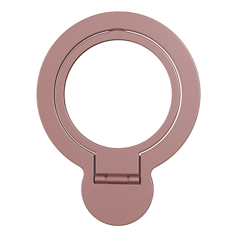 Univerzalni metalni držač za telefon s magnetskim prstenom i ljepilnim držačem; sklapanja podrška; prilagodba; opći stil