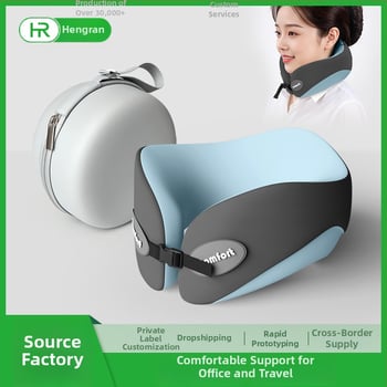 Μαξιλάρι λαιμού U-σχήματος για ταξίδια με αφρού μνήμης (Υλικό γέμισης: μνήμης αφρού; Υλικό καλύμματος: χημική ίνα; Στυλ: μοντέρνα απλότητα; Τύπος μαξιλαριού: U-σχήματος για ταξίδια; Βάρος: ≤0,5 kg)