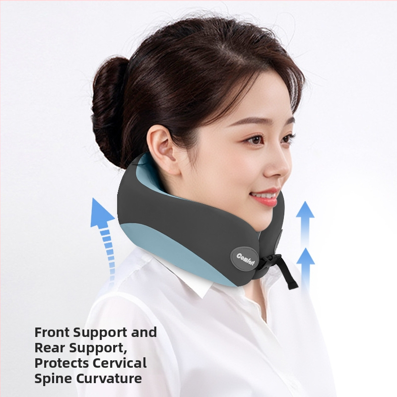 Μαξιλάρι λαιμού U-σχήματος για ταξίδια με αφρού μνήμης (Υλικό γέμισης: μνήμης αφρού; Υλικό καλύμματος: χημική ίνα; Στυλ: μοντέρνα απλότητα; Τύπος μαξιλαριού: U-σχήματος για ταξίδια; Βάρος: ≤0,5 kg)