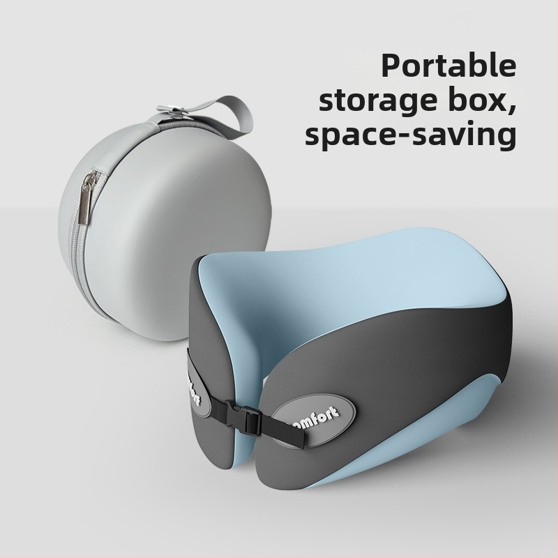 Μαξιλάρι λαιμού U-σχήματος για ταξίδια με αφρού μνήμης (Υλικό γέμισης: μνήμης αφρού; Υλικό καλύμματος: χημική ίνα; Στυλ: μοντέρνα απλότητα; Τύπος μαξιλαριού: U-σχήματος για ταξίδια; Βάρος: ≤0,5 kg)