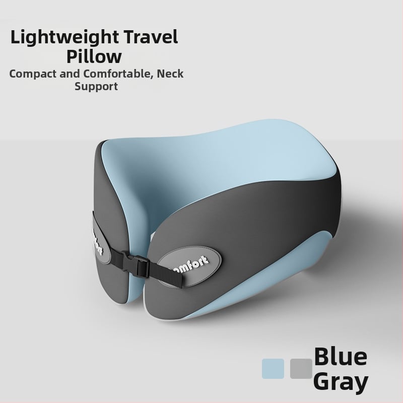 Μαξιλάρι λαιμού U-σχήματος για ταξίδια με αφρού μνήμης (Υλικό γέμισης: μνήμης αφρού; Υλικό καλύμματος: χημική ίνα; Στυλ: μοντέρνα απλότητα; Τύπος μαξιλαριού: U-σχήματος για ταξίδια; Βάρος: ≤0,5 kg)