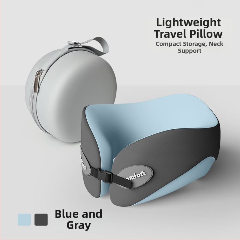 Μαξιλάρι λαιμού U-σχήματος για ταξίδια με αφρού μνήμης (Υλικό γέμισης: μνήμης αφρού; Υλικό καλύμματος: χημική ίνα; Στυλ: μοντέρνα απλότητα; Τύπος μαξιλαριού: U-σχήματος για ταξίδια; Βάρος: ≤0,5 kg)