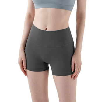 Ženske sportske kratke hlače srednjeg struka, uski kroj, brzo sušeće, 75% spandex, bez podstave