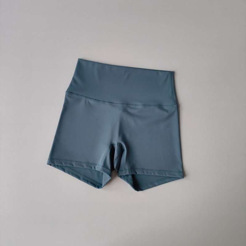 Ženske sportske kratke hlače srednjeg struka, uski kroj, brzo sušeće, 75% spandex, bez podstave