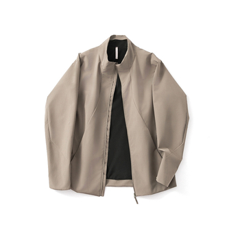 Geacă softshell pentru bărbați — poliester, culoare solidă, primăvară, mâneci lungi