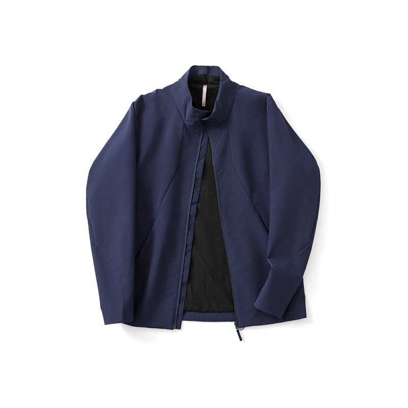 Geacă softshell pentru bărbați — poliester, culoare solidă, primăvară, mâneci lungi