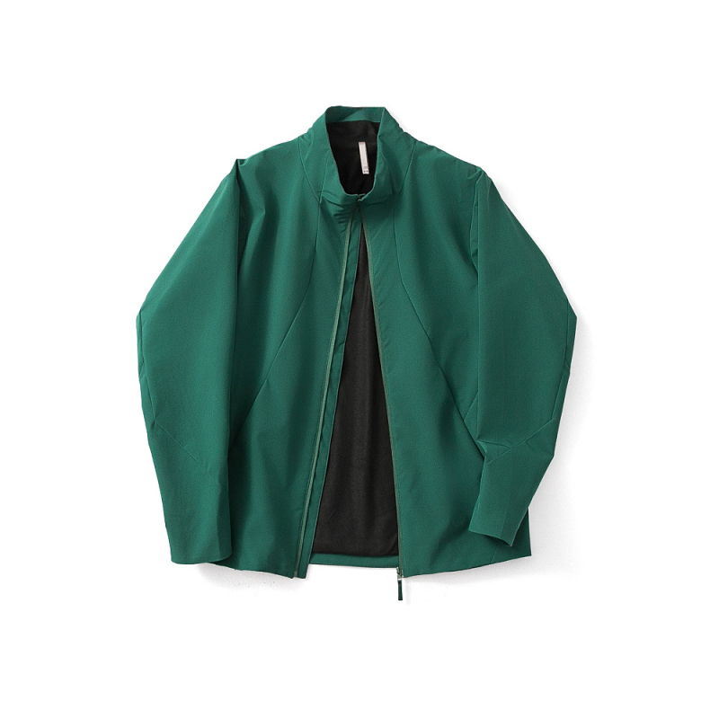 Geacă softshell pentru bărbați — poliester, culoare solidă, primăvară, mâneci lungi