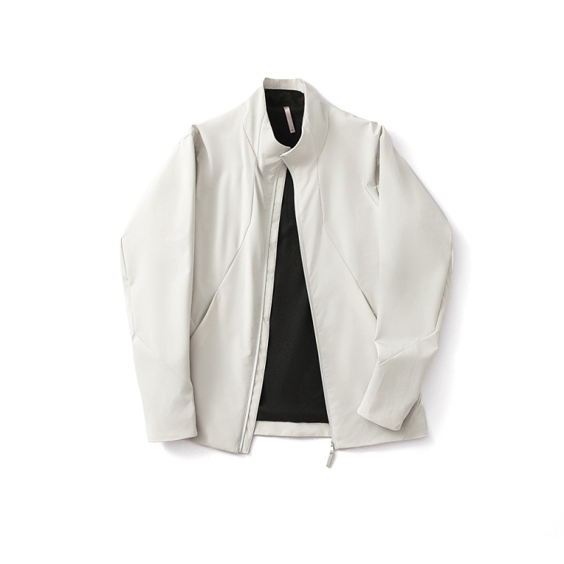 Geacă softshell pentru bărbați — poliester, culoare solidă, primăvară, mâneci lungi