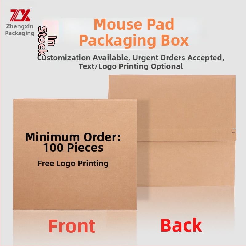 Kutija za pakiranje svjetleće podloge miša, od tvrdog kraft papira, otisak logotipa, hot stamping, UV tisak i reljef