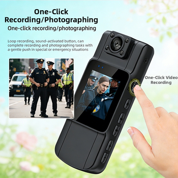 Prenosná magneticky otáčajúca sa kamera na bicykel so záznamom 4K Ultra HD, IPS 1,5-palcovou obrazovkou, MicroSD úložiskom, elektronickou stabilizáciou obrazu