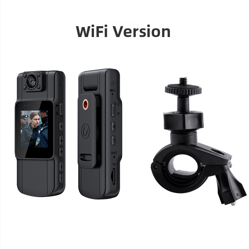 Prenosná magneticky otáčajúca sa kamera na bicykel so záznamom 4K Ultra HD, IPS 1,5-palcovou obrazovkou, MicroSD úložiskom, elektronickou stabilizáciou obrazu