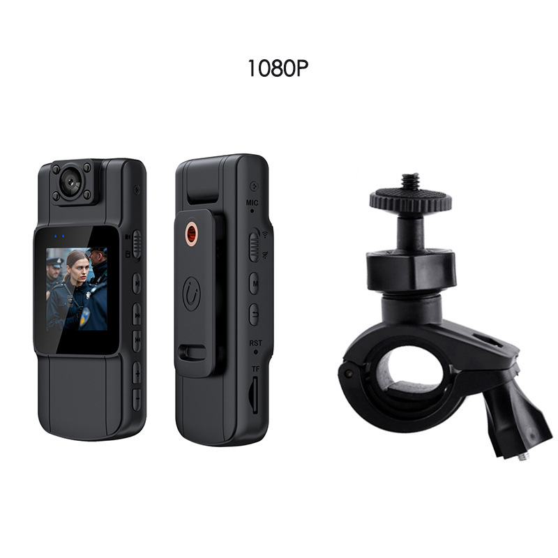 Viselhető mágneses forgó kamera kerékpározáshoz, 4K Ultra HD felvétel, IPS 1,5 hüvelykes kijelző, MicroSD tárhely, elektronikus képstabilizálás