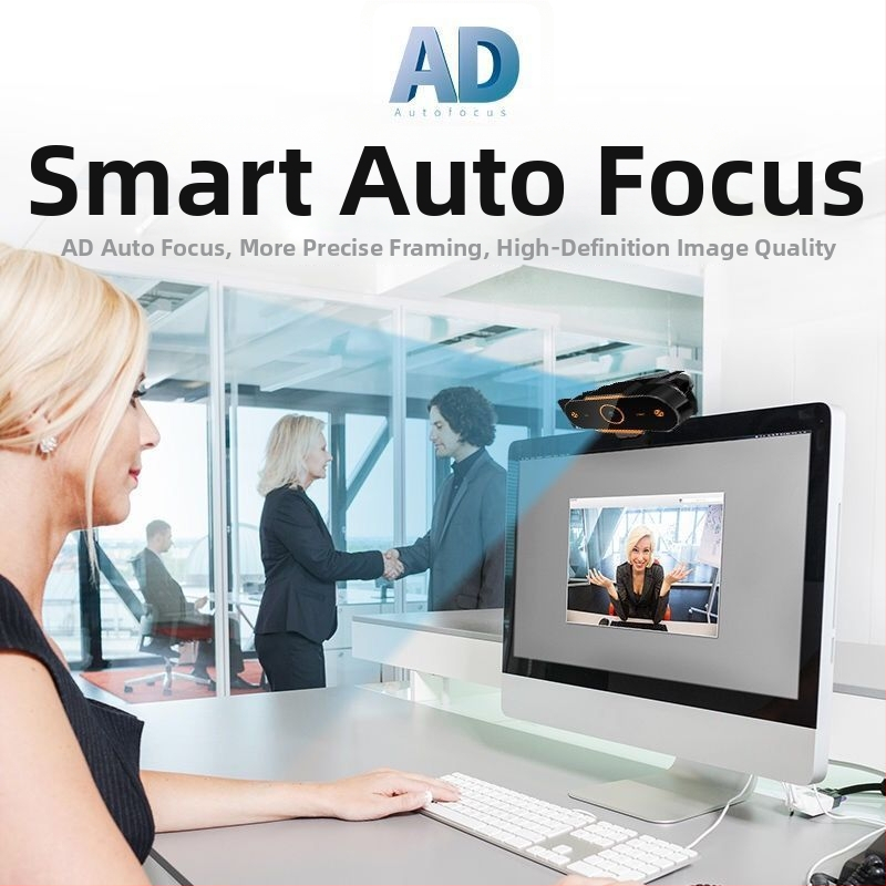 Inteligentná PTZ webkamera pre stolný počítač, 1080p video, USB 2.0, ručné zaostrovanie